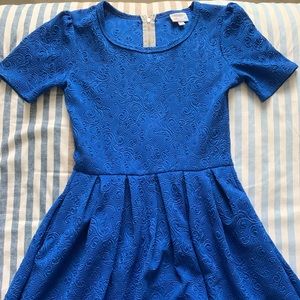 XS EUC LuLaRoe Royal Blue Amelia Dress w/Pockets